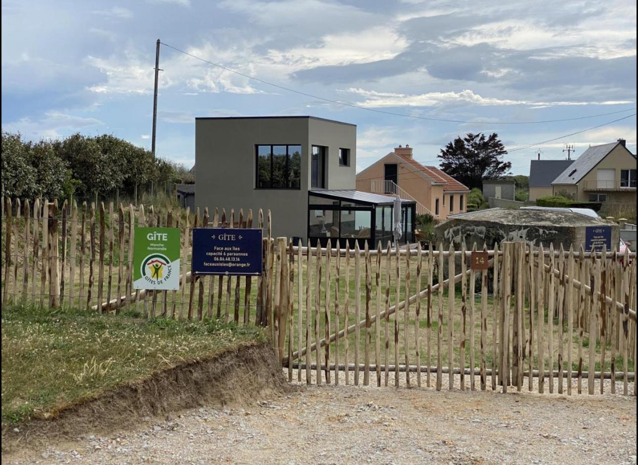 Villa Face Aux Isles Saint-Marcouf Exterior foto